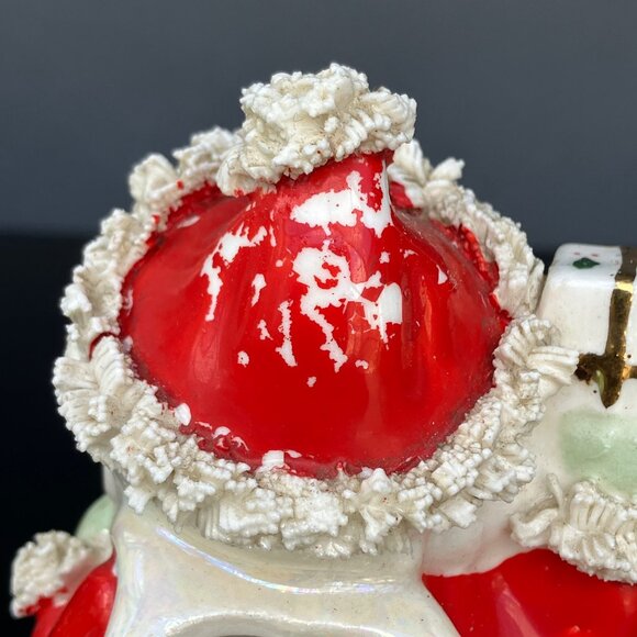 Inarco Small Spaghetti Trim Santa Planter E-1252/R - Picture 11 of 14